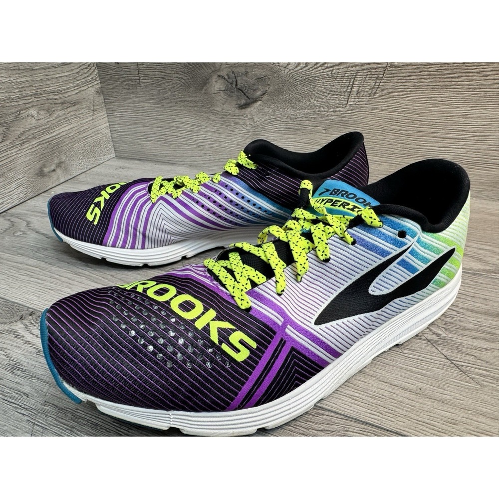 Brooks Hyperion Running Shoes Womens 9.5 Purple/Black Lightweight 1202261B529 - Picture 3 of 11